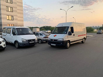 Наши машины оборудованы медтехникой